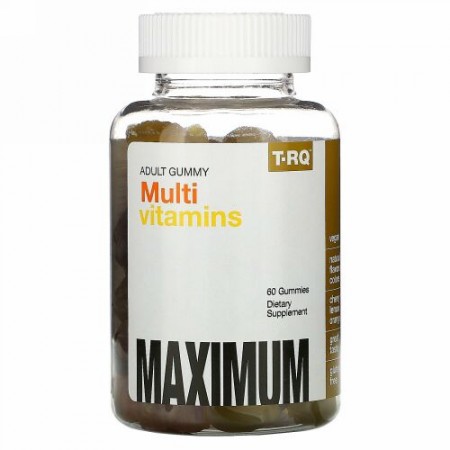 T-RQ, 成人用グミ、マルチビタミン、チェリーレモンオレンジ、60粒