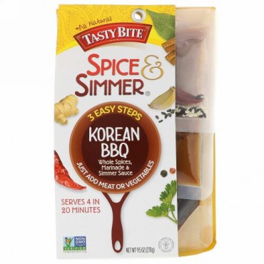 Tasty Bite, Spice & Simmer, Korean BBQ, 9.5 oz (270 g) (Discontinued Item)