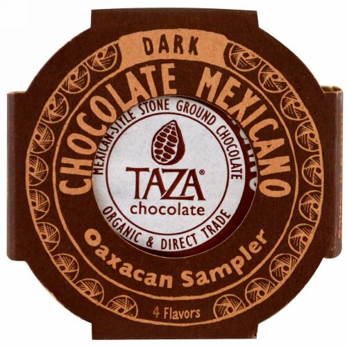 Taza Chocolate, チョコレートメキシカーノ、ダークストーングランドオーガニックディスク、オアハカのサンプル、4種類のフレーバーのディスク、各1.35 oz (Discontinued Item)
