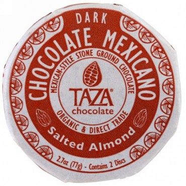Taza Chocolate, チョコレートメキシカーノ、ソルトアーモンド、ディスク2枚 (Discontinued Item)