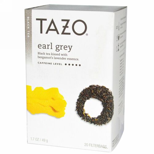 Tazo Teas, アールグレー, ブラックティー, 20 フィルターバッグ, 1.7 oz (49 g) (Discontinued Item)