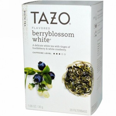 Tazo Teas, ベリーブラッサム風味ホワイトティー, 20フィルターバック, 1.06 oz (30 g) (Discontinued Item)