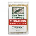 Tea Tree Therapy, シナモン トゥースピックス(楊枝), およそ100