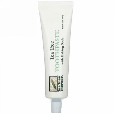 Tea Tree Therapy, ティーツリー歯磨き粉、 重曹入り、 5オンス (142 g)