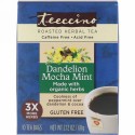 Teeccino, Roasted Herbal Tea, Dandelion Mocha Mint, Caffeine Free, 10 Tea Bags, 2.12 oz (60 g) (Discontinued Item)
