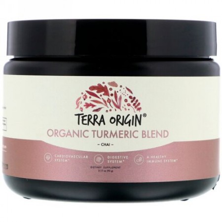 Terra Origin, Organic Turmeric Blend, Chai, 3.17 oz (90 g) (Discontinued Item)