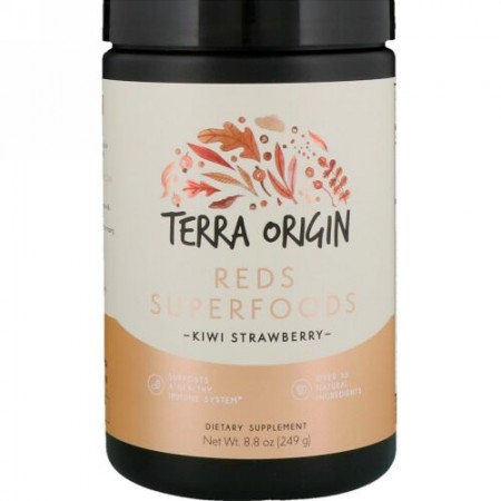Terra Origin, Reds Superfoods, Kiwi Strawberry, 8.8 oz (249 g) (Discontinued Item)