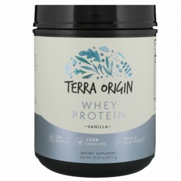 Terra Origin, Whey Protein, Vanilla , 18.24 oz (517.2 g) (Discontinued Item)