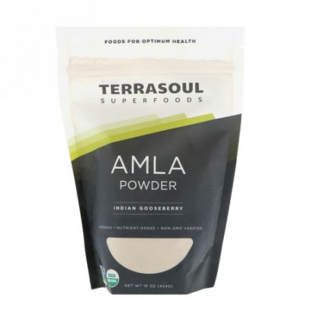 Terrasoul Superfoods, アムラパウダー、インドスグリ、454g（16 oz） (Discontinued Item)