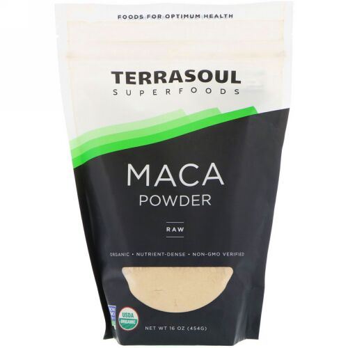 Terrasoul Superfoods, マカパウダー、未加工、16 oz (454 g) (Discontinued Item)