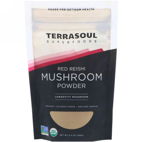 Terrasoul Superfoods, 赤霊芝きのこパウダー、5.5 oz (156 g) (Discontinued Item)