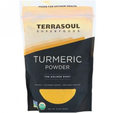 Terrasoul Superfoods, ウコンパウダー（Turmeric Powder）、16オンス (454 g) (Discontinued Item)