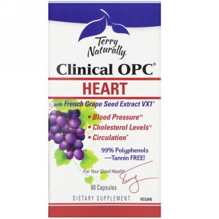 Terry Naturally, Clinical OPC, Heart, 60 Capsules