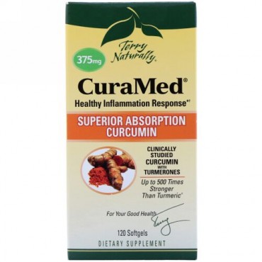 Terry Naturally, キュラメッド、375mg、ソフトゲル120個