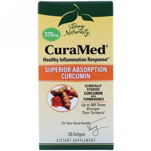 Terry Naturally, キュラメッド、375mg、ソフトゲル120個