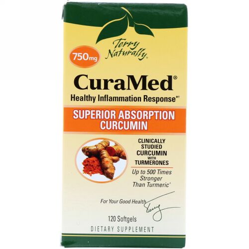Terry Naturally, キュラメッド、750mg、ソフトジェル120錠