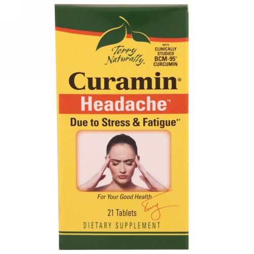 Terry Naturally, クラミン、頭痛に、21錠 (Discontinued Item)