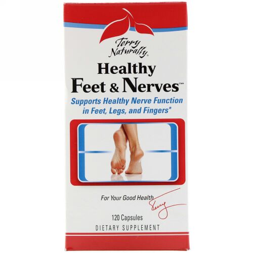 Terry Naturally, Terry Naturally、 Healthy Feet & Nerves、カプセル 120錠