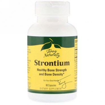 Terry Naturally, Terry Naturally、ストロンチウム、カプセル 60錠 (Discontinued Item)