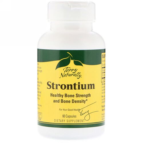 Terry Naturally, Terry Naturally、ストロンチウム、カプセル 60錠 (Discontinued Item)