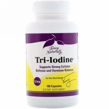 Terry Naturally, Tri-Iodine（トライ-アイオダイン）、12.5mg、180粒