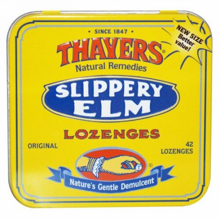 Thayers, スリッパリーエルム トローチ剤, 42トローチ (Discontinued Item)