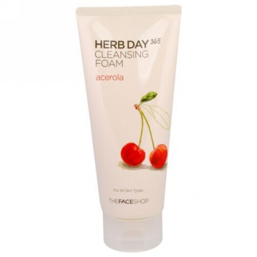 The Face Shop, ハーブデイ365、泡ソープ、アセロラ、170ml (Discontinued Item)