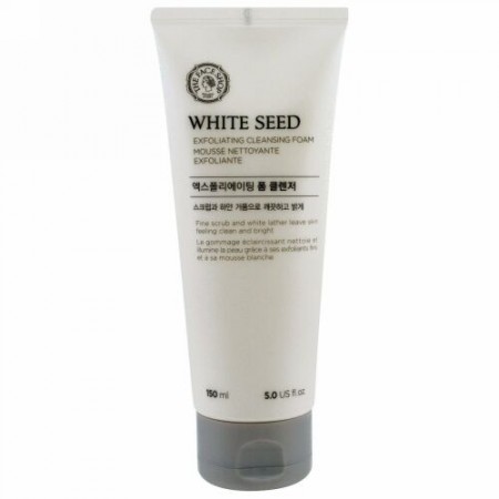 The Face Shop, ホワイトシード、角質除去クレンジングフォーム、5.0液量オンス (150 ml) (Discontinued Item)