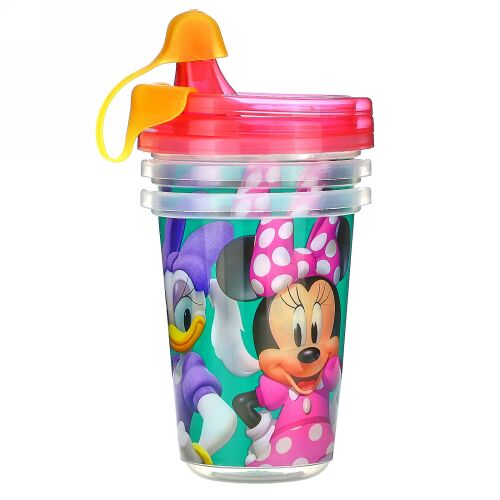 The First Years, ディズニーミニーマウス, シッピーカップ, 生後9ヵ月+, 3パック, 10オンス (296 ml)
