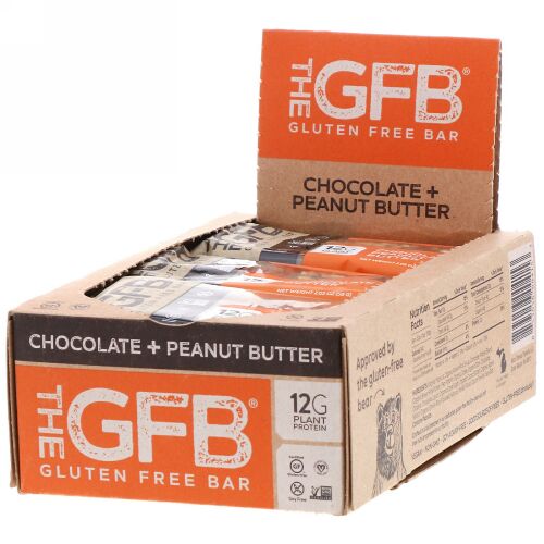 The GFB, Gluten Free Bar, Chocolate Peanut Butter, 2.05 oz (58 g) (Discontinued Item)