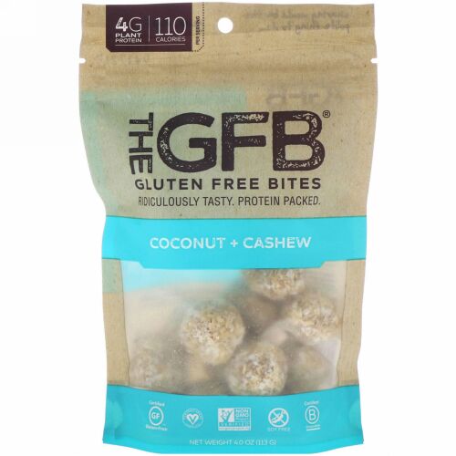 The GFB, グルテンフリーバイツ、ココナッツ＋カシュー、113g（4.0oz） (Discontinued Item)