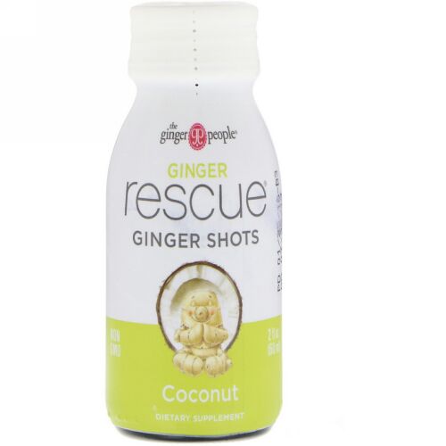 The Ginger People, Ginger Rescue Shots, Coconut, 2 fl oz (60 ml) (Discontinued Item)