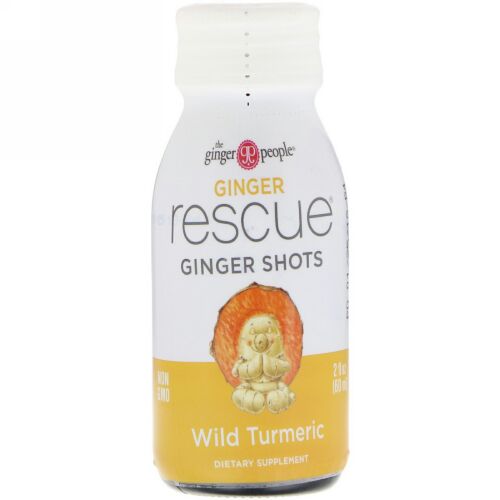 The Ginger People, Ginger Rescue Shots, Wild Turmeric, 2 fl oz (60 ml) (Discontinued Item)