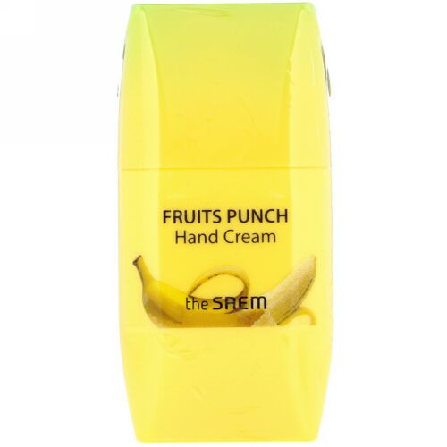 The Saem, フルーツパンチハンドクリーム、バナナ、1.69 fl oz (50 ml) (Discontinued Item)