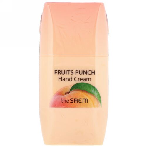 The Saem, フルーツポンチハンドクリーム、ピーチ、1.69液量オンス (50 ml) (Discontinued Item)
