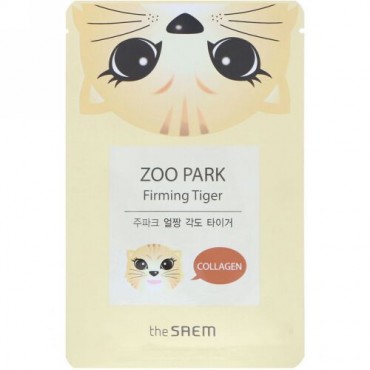 The Saem, Zoo Park, Firming Tiger Mask, 1 Sheet, 0.84 fl oz (25 ml) (Discontinued Item)