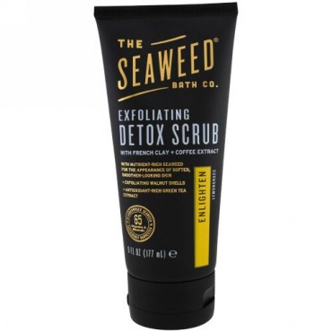 The Seaweed Bath Co., エクスフォリエーティング・デトックス・スクラブ、肌を明るく、 レモングラス、6液量オンス (177 ml) (Discontinued Item)