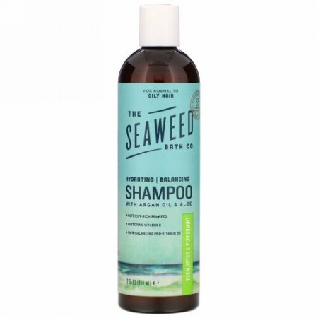 The Seaweed Bath Co., 保湿バランスシャンプー、ユーカリ＆ペパーミント、354ml（12液量オンス）