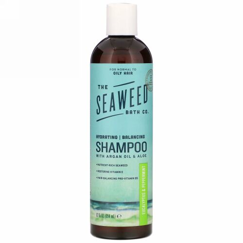The Seaweed Bath Co., 保湿バランスシャンプー、ユーカリ＆ペパーミント、354ml（12液量オンス）