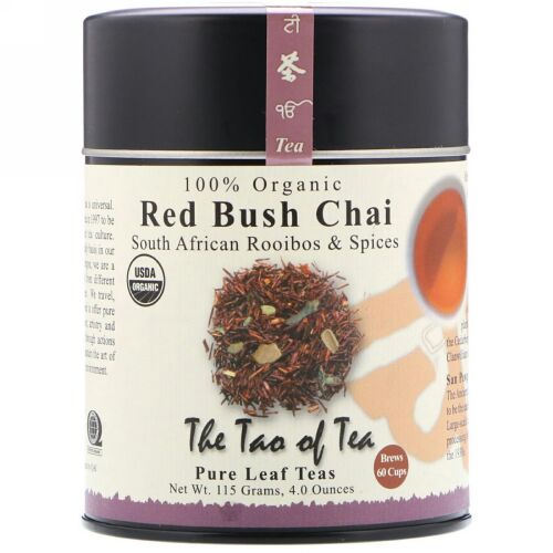 The Tao of Tea, 100％オーガニック南アフリカ産ルイボス＆スパイス、レッドブッシュチャイ、4オンス(115 g) (Discontinued Item)