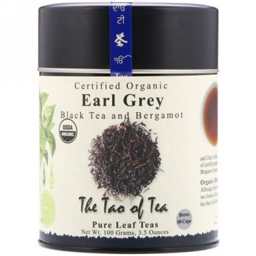 The Tao of Tea, 認証オーガニック紅茶 & ベルガモット, アールグレイ,  3.5 オンス (100 g)