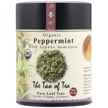 The Tao of Tea, オーガニック ハーバルティー, ペパーミント, 2 オンス (57 g) (Discontinued Item)