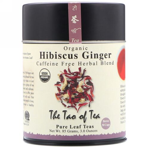The Tao of Tea, オーガニック ハイビスカス・ジンジャー, カフェインフリー, 3 オンス (85 g) (Discontinued Item)