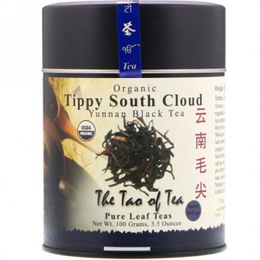 The Tao of Tea, オーガニックユナンブラックティー、ティピーサウスクラウド、3.5オンス（100 g） (Discontinued Item)