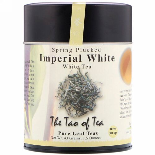 The Tao of Tea, 春に摘んだ白茶、インペリアルホワイト、1.5 oz (43 g)