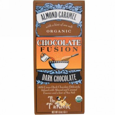 The Tea Room, チョコレート フュージョン、ダークチョコレート、アーモンドキャラメル、1.8 オンス (51 g) (Discontinued Item)