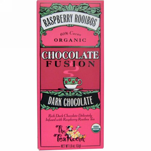 The Tea Room, チョコレート フュージョン、ダークチョコレート、ラズベリールイボス、1.8 オンス (51 g) (Discontinued Item)