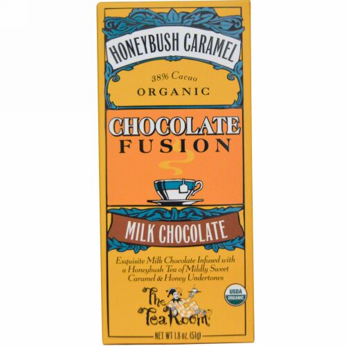 The Tea Room, チョコレート フュージョン、ミルクチョコレート、ハニーブッシュキャラメル、1.8 オンス (51 g) (Discontinued Item)