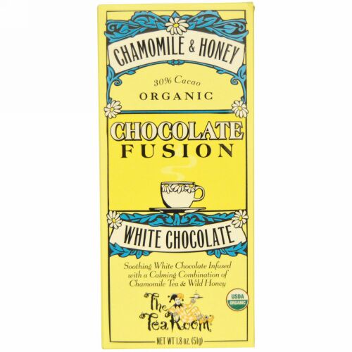 The Tea Room, チョコレート フュージョン、ホワイトチョコレート、カモミール & ハニー、1.8 オンス (51 g) (Discontinued Item)