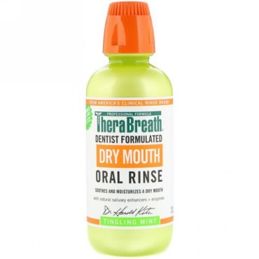 TheraBreath, Dry Mouth Oral Rinse、Tingling Mint、16 fl oz (473 ml)
